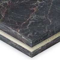 HPL-пластик «Мрамор Марквина черный»