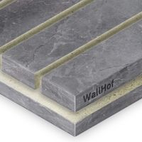 (имитация акустики 16/2) HPL-пластик «Мрамор Марквина серый»